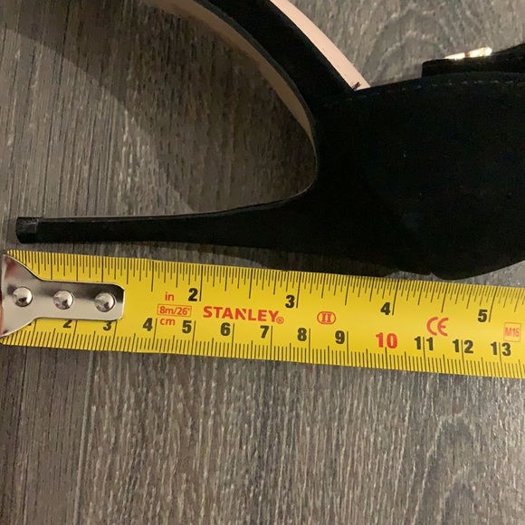 Aldo Black Suede Open Toe Heels - Picture 8 of 8